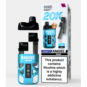 Sky Blue Edition Angel 20000 Rechargeable Disposable Pod Kit